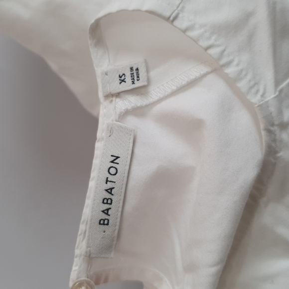 Babaton Aritzia Niki Poplin Puff Sleeves Blouse - Picture 6 of 9